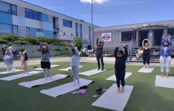  International Summer Fair by British International School Budapest - Yoga session for the students by Aravinda Kollipara
